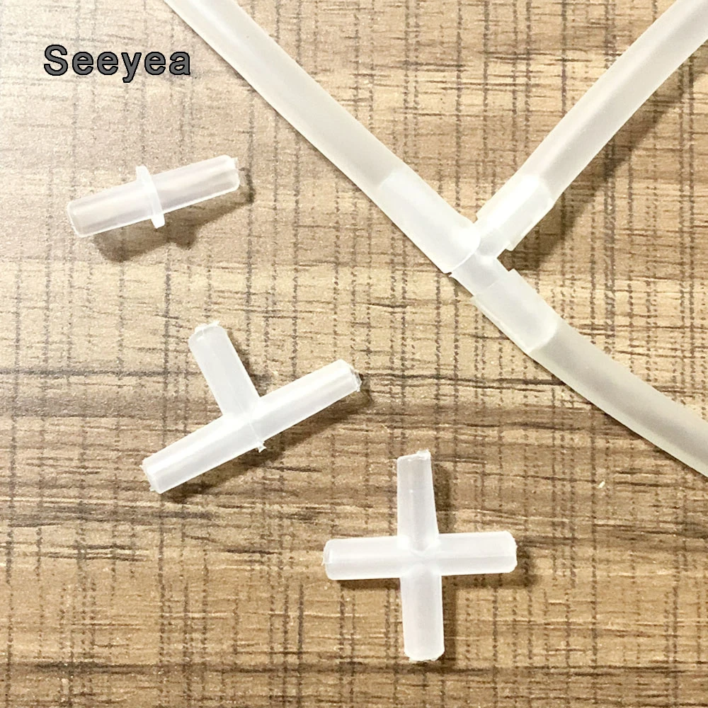 Соединитель воздушной трубки для аквариума 4 мм воздушный насос Прямое