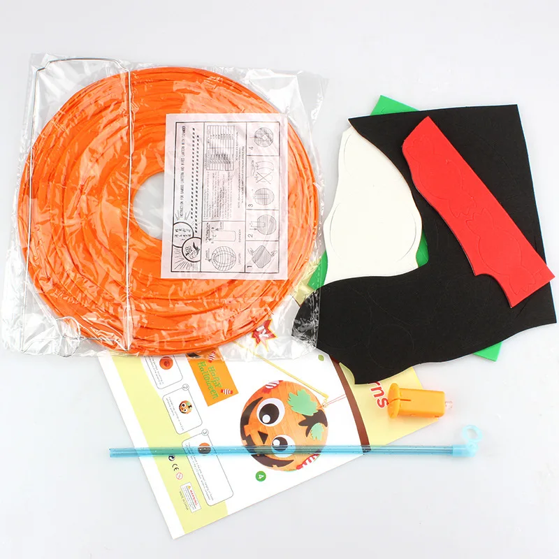 Украшения на хэлоуин популярный товар светодиодный Бумага тыква подвесной