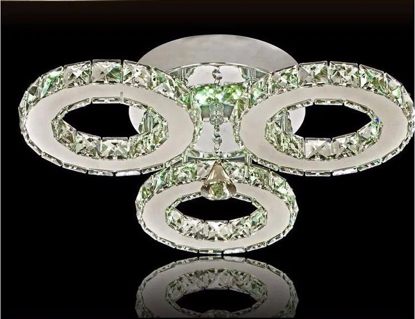 

Modern Crystal LED Crystal Chandelier Crystal Lamp / Lighting Fixture LED Circle Light 36W Pendant Ceiling lamps AC95-260V