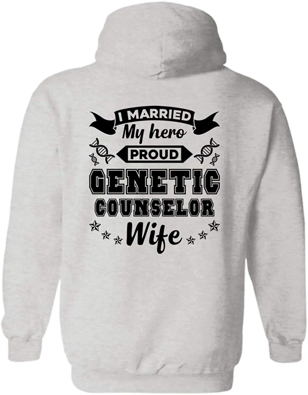 На желтом гордом генный советник жена Wo Мужская Длинная толстовка с капюшоном