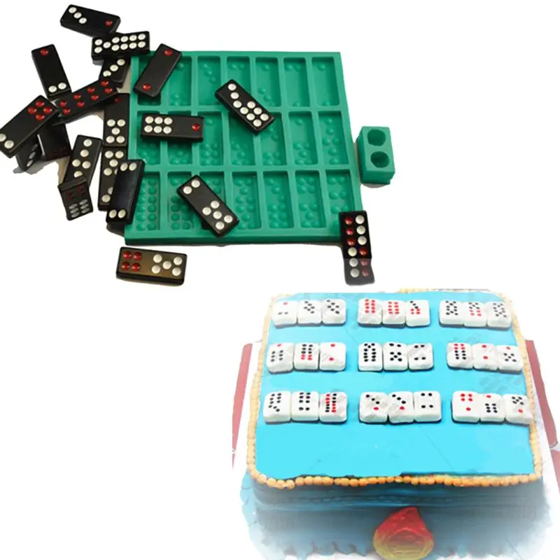 

Chinese Pai Gow Paigow Tiles Game Dice Epoxy Resin Mold Dominoes Game Fun Mold F3MD