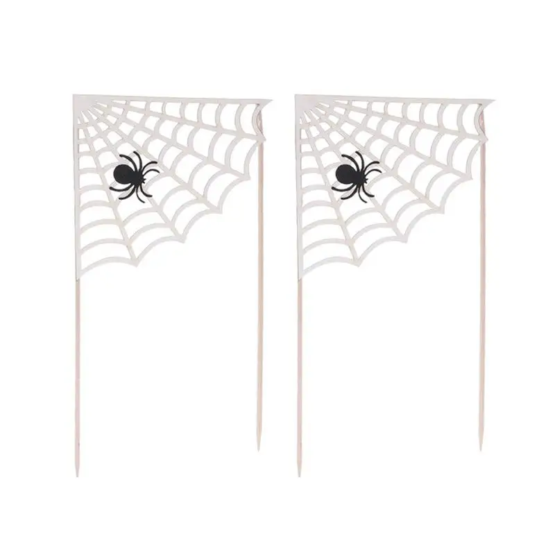 Вставки для украшения торта 2 шт. Белый Паук|Товары тортов| |