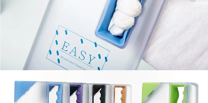 550ML Water Bottle Shaker Sport Bottle Plastic Portable Memo Notebook Paper Water Bottle Creative Travel Sports Flat Kettle