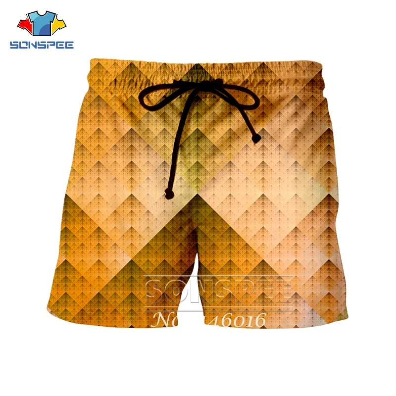 SONSPE/футболка с 3D принтом в виде абстрактной пирамиды Повседневный жилет унисекс