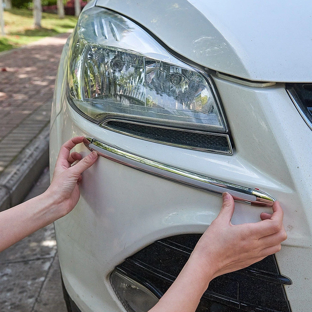 

4pcs Car Auto Edge Anti-collision Strip Bumper Protector Protective Guard Bar Anti-Rub Scrape Bumper Crash Car Styling Mouldings
