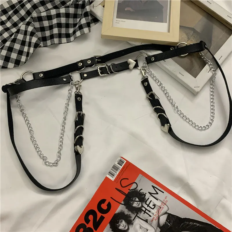 

Punk Rock Detachable Chain Belt Multi-purpose Waist Chain Belt for Women H9