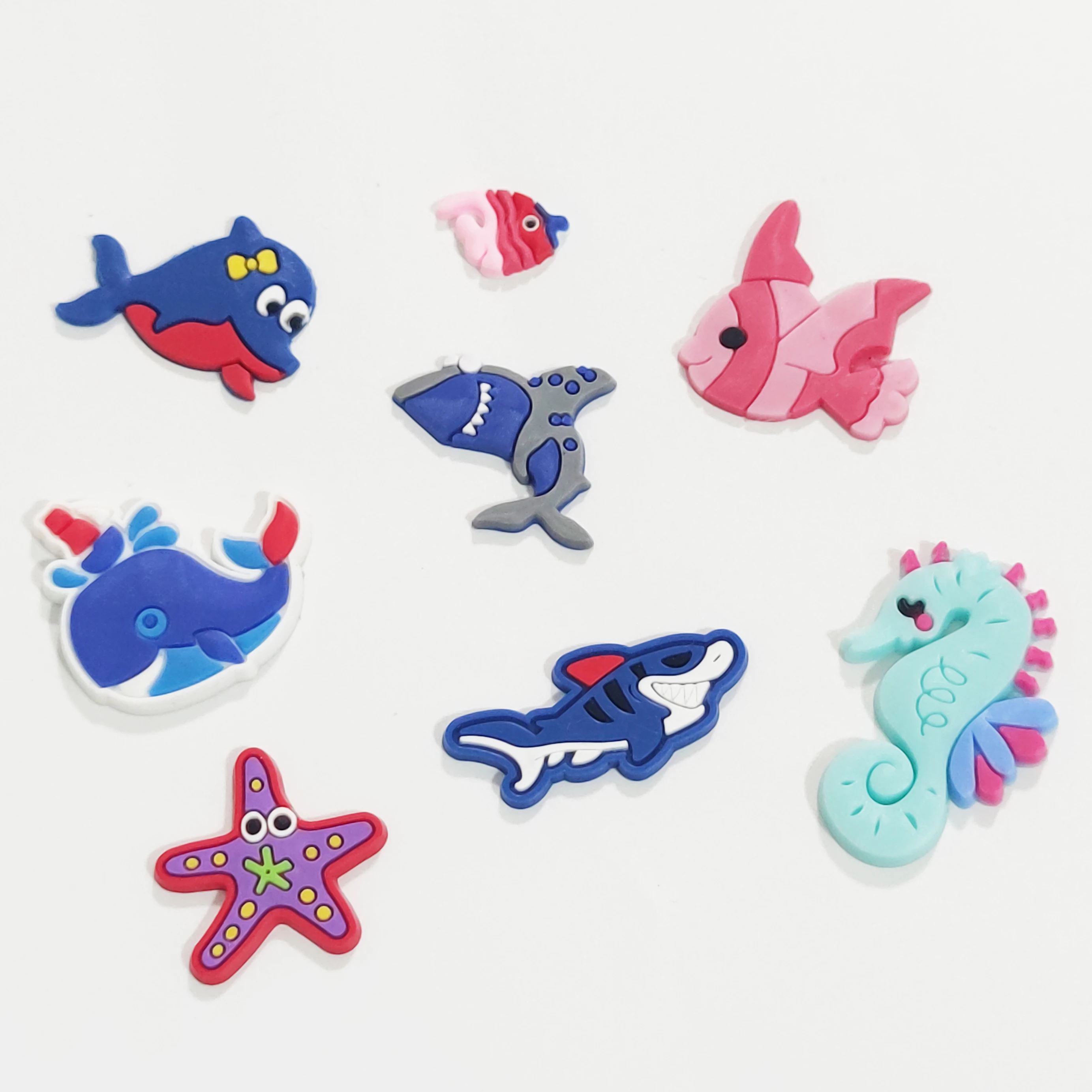 

1pc/lot Lovely Marine Animals Fish Sea Horse Garden Shoe Decoration PVC Shoe Charms for Adults KidsDIY Decorate Your Shoe