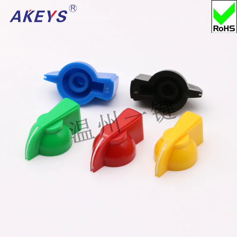 

5PCS KN-8 potentiometer bakelite plastic color knob potentiometer rotary switch volume adjustment knob cap