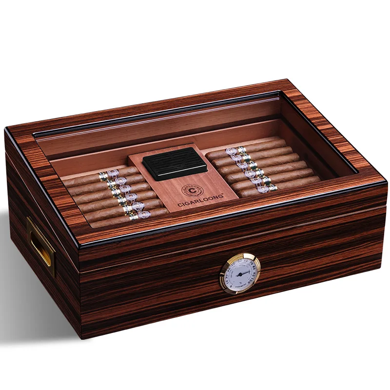 

Коробка для сигар, портативная коробка для сигар, увлажняющая коробка для сигар, спиртовой кедровый бокс для сигар, кожаная коробка для сига...