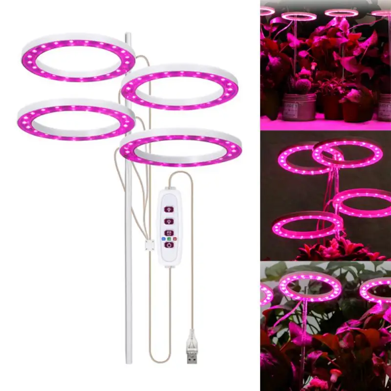 

LED Angel Ring Phyto Grow Light Full Spectrum USB Grow Light Strip DC5V Home LED Light Tape For Seed Plants Flowers Greenhouse
