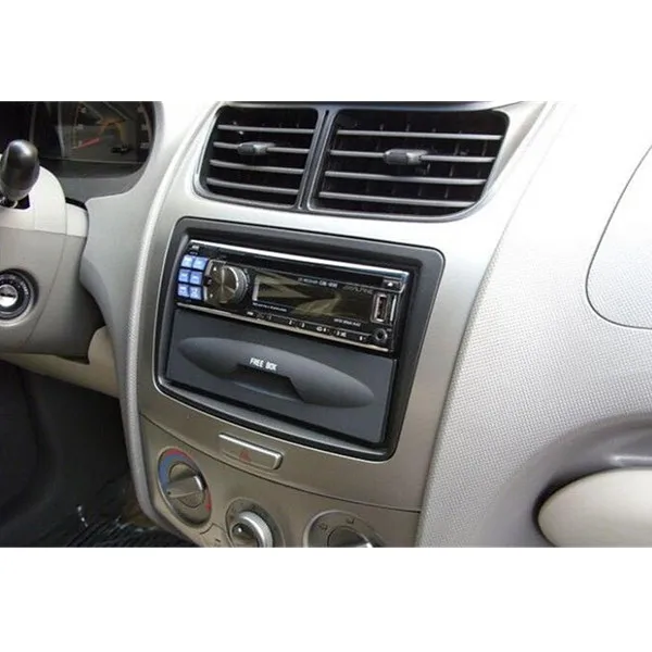 

Autoleader Universal Car Storage Box CX-38 Auto Single Din Dash Radio Installation Pocket Kit High-quality Plastic Black
