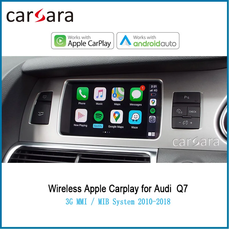 2020 новый автомобильный беспроводной видеоинтерфейс Carplay для системы AU DI 3G MMI / MIB Q7