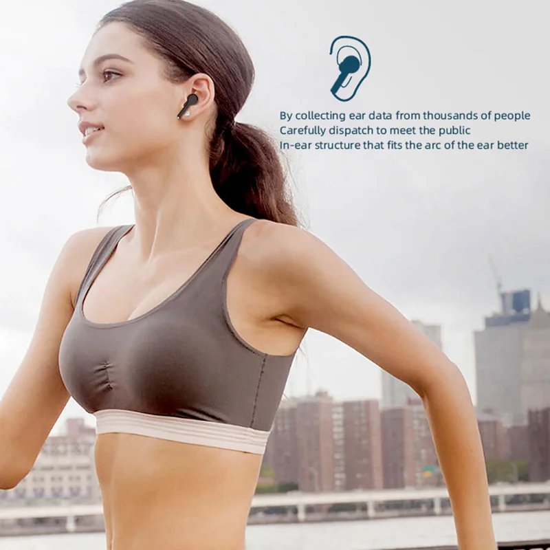 

Wireless Headphones TWS Bluetooth Earphones 5.1 with Mic Sports Waterproof Headsets Touch Control Mini Earbuds for Samsung Lotus
