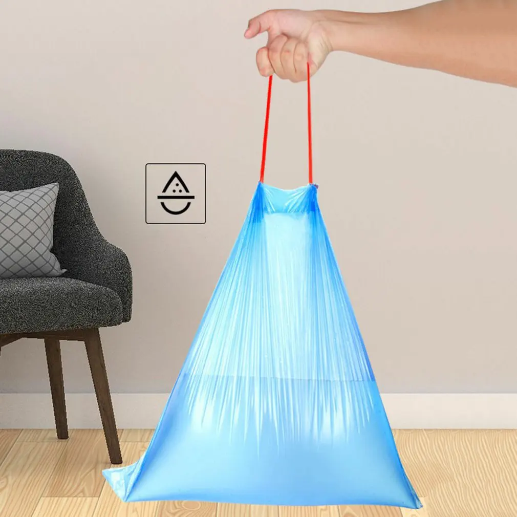 

15 шт./рулон, мусорные мешки с ручкой