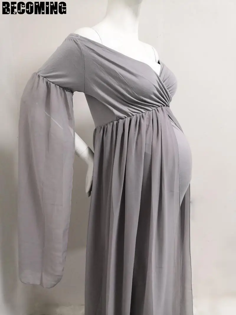 

Maternity Dress For Photo Shoot Pregnant Maxi Gown Photography Pregnancy Dresses shoot plus size Maternity Dress Shooting Photo
