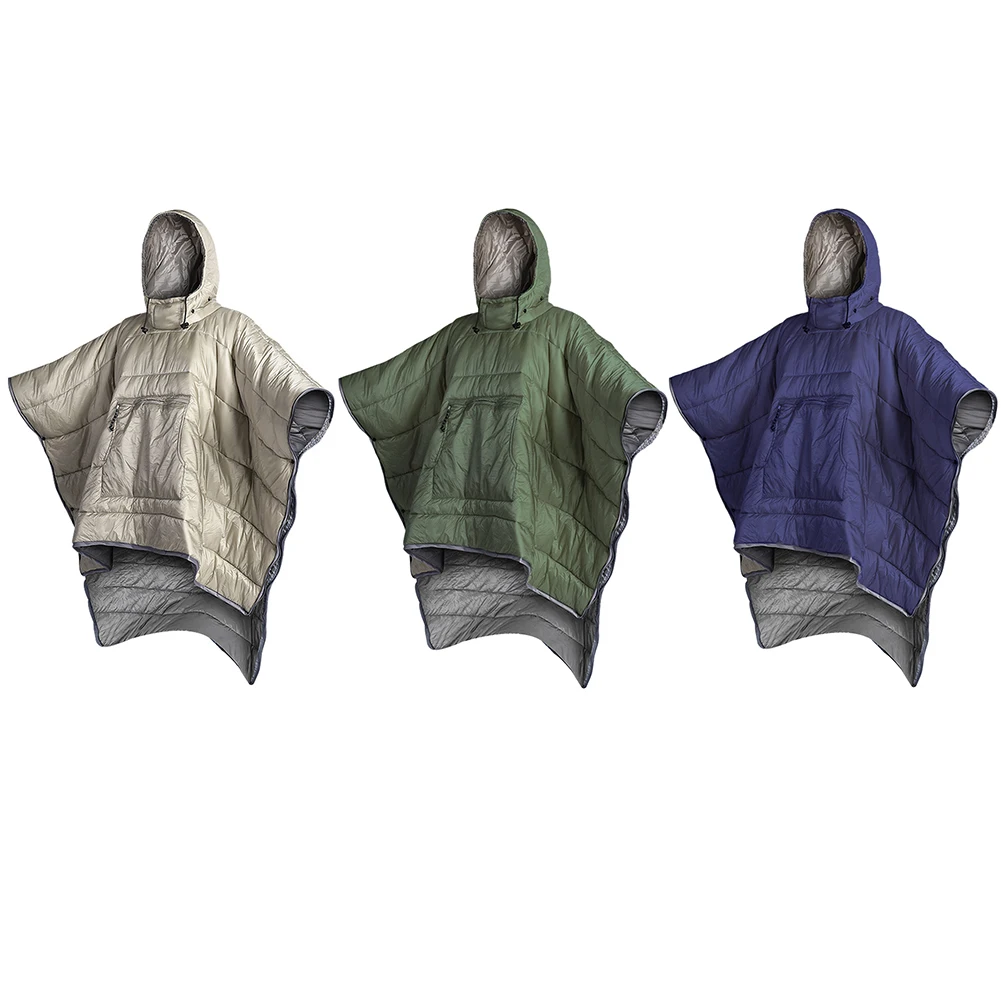 

New Fashion Winter Warm Ponchos Capes for Women Men Solid Color Lazy Sleeping Bag Outdoor Wearable Riding Motorcycle Cloak