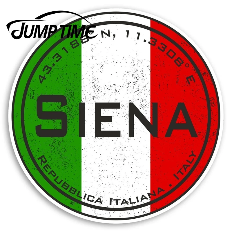 

Виниловые Стикеры для путешествий с изображением времени скачка, Сиена, итальянский флаг, наклейка для багажа, аксессуары для автомобиля
