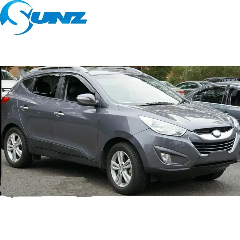 Для HYUNDAI IX35 2010- черное окно козырек дефлектор защита от дождя для HYUNDAI IX35 2010 2011 2012 2013 SUNZ