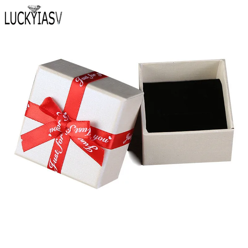 

Ribbon Exquisite Jewelry Gift Box Casket for Wedding Earrings Bangle Bracelet Pendant Decoration Organizer Packaging Box