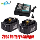 Аккумулятор подходит для Makita 18В 1850 Ач, совместим с аккумулятором для электроинструмента BL1860 1840 1830 1820 LXT-400