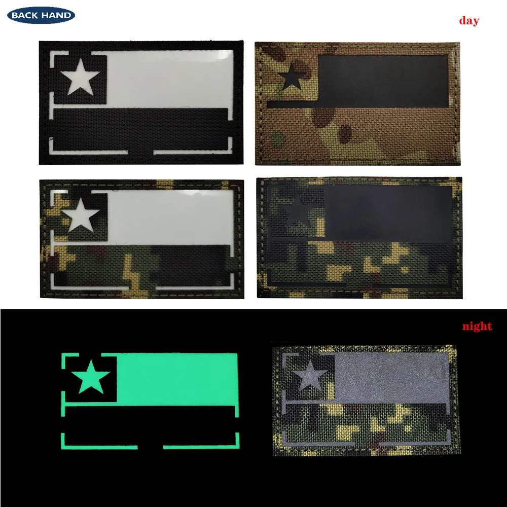 Рюкзак для одежды шляпа стикеры Чили Флаг патч тактический инфракрасного