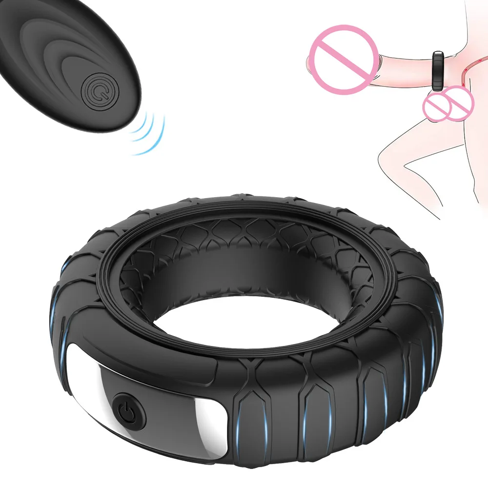 Беспроводной дистанционного Управление Вибраторы для мужчин кольцо на пенис