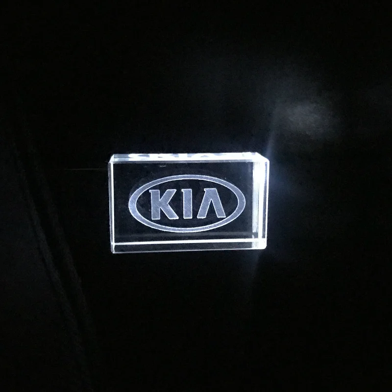 Металлический USB флеш накопитель KIA crystal + 4 ГБ 8 16 32 64 128 внешнее хранилище памяти на