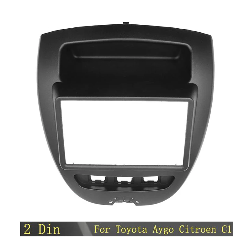 

2 Din Car Radio Frame for Toyota Aygo Citroen C1 Peugeot 107 2005-2014 Fascia Dash Kit DVD Radio Panel Stereo Cover
