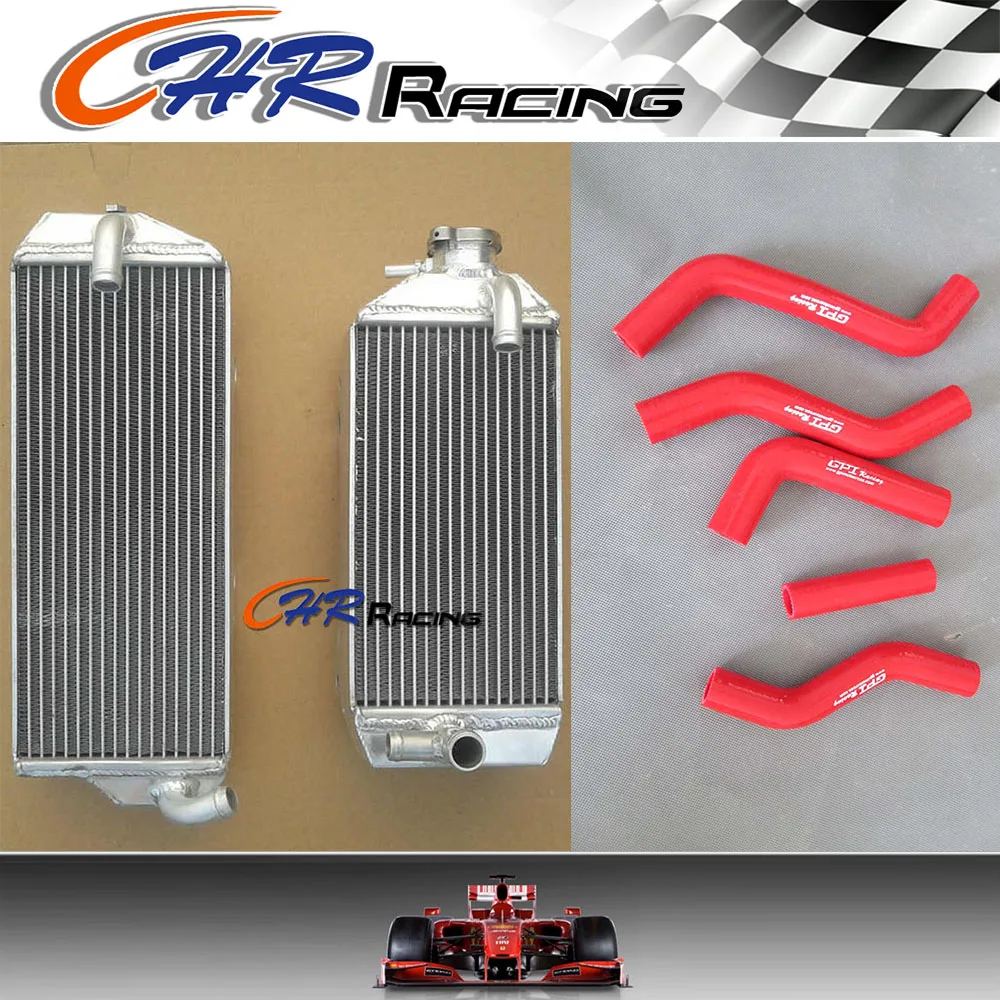 

Radiador de aluminio rojo y manguera para SUZUKI RMZ250 RMZ 250 07 08 09 2007 de 2008 a 2009