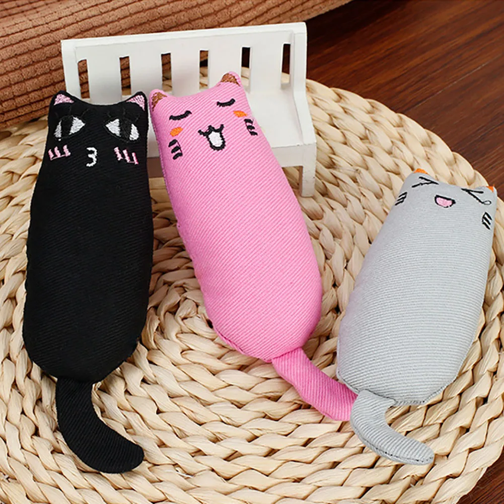 

Interactive Crazy Cat Toy Pet Kitten Chewing Toy Tooth Grinding Catnip Toys Claws Thumb Bite Cat mint For Cats Kickers Dropship