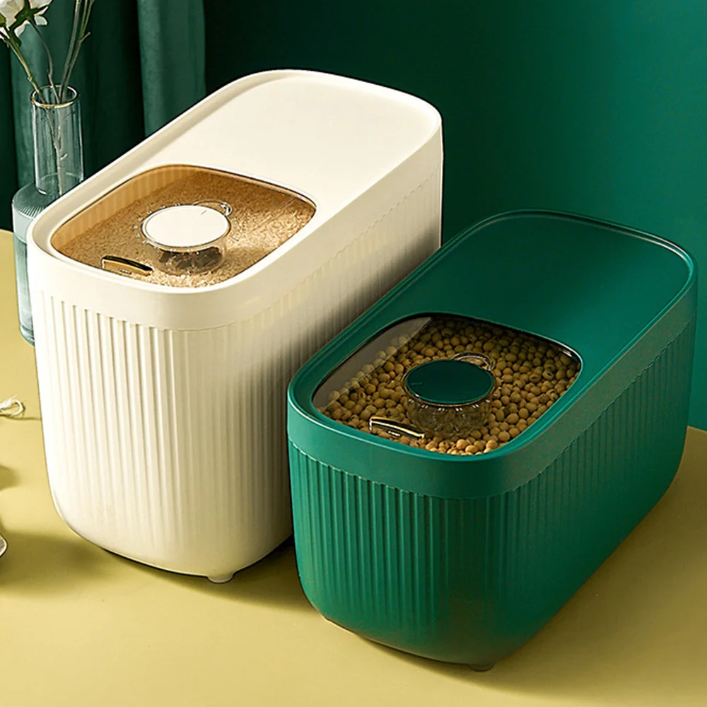 

10kg Insect-Proof Grain Storage Sealed Box Moisture-Proof Rice Storage Box Kitchen Collection Bucket For Household Food Storage