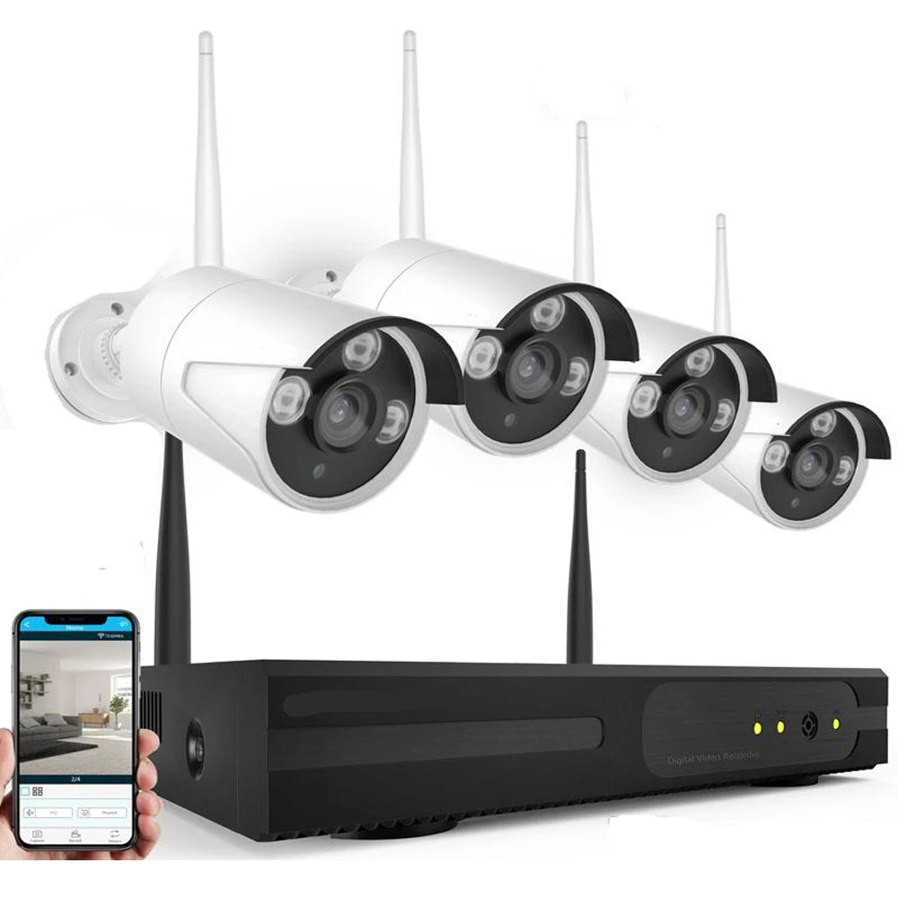 Беспроводная wifi ip-камера система 4CH 960P wifi ip-камера полный комплект wifi NVR с переключателем Plug and Play без необходимости настройки