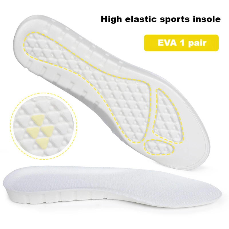 New Memory Foam Sport Insoles For Shoes Sole Cushion Running Insoles For Feet Man Women Orthopedic Insole EVA Soft Shoes Pad