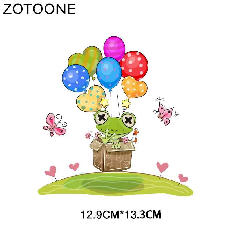 ZT1570 ZOTOONE Мультяшные наклейки с животными для железной передачи одежды DIY аксессуары футболки Платья моющиеся теплопередачи H - Цвет: ZT1570
