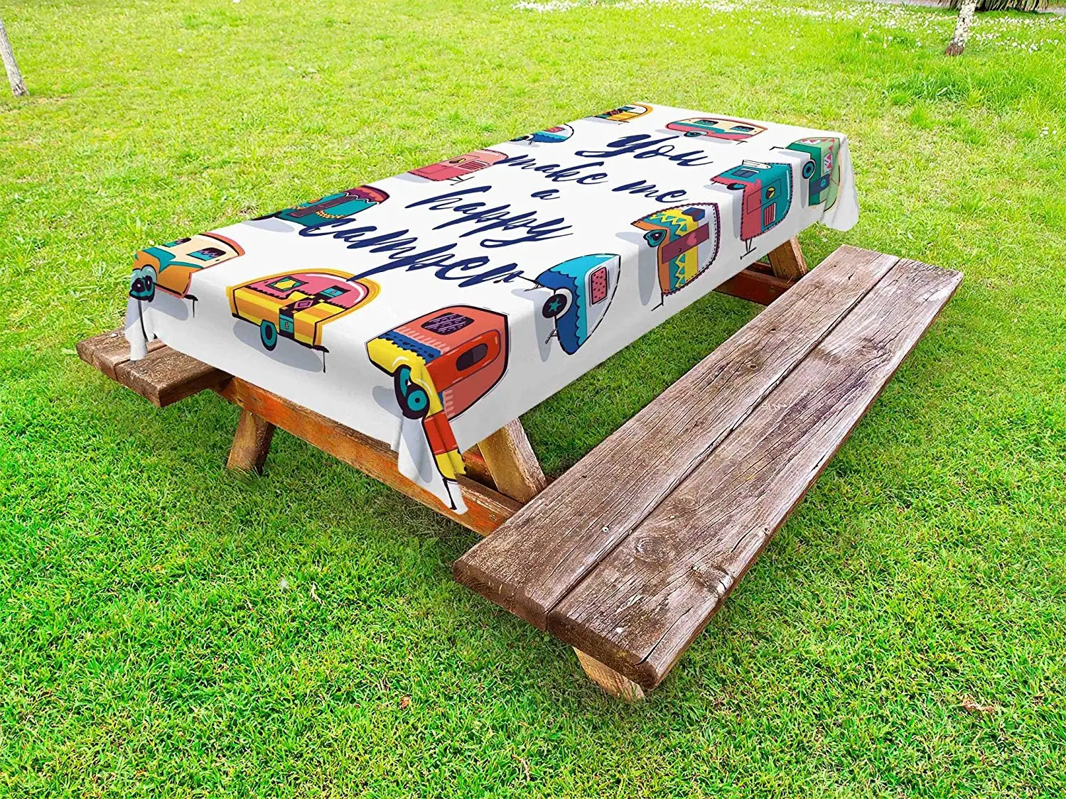 Кемпер наружная скатерть вы делаете меня мотивационные слова с караванами Ретро