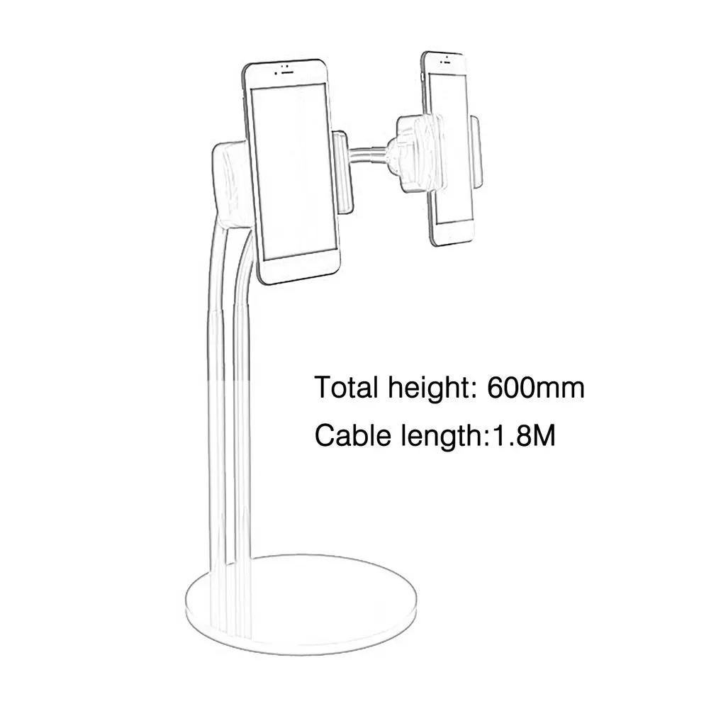 Onleny 2 в 1 держатель для телефона Подставка прямого эфира Регулируемая длинная