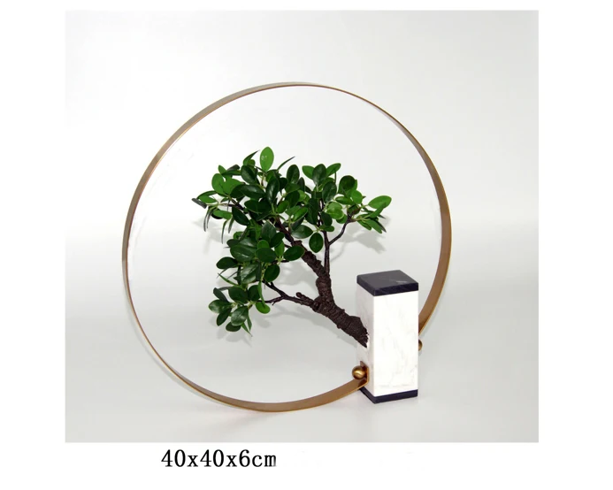 Бесплатная доставка Мраморная Подставка металлическая полка ваза для цветов