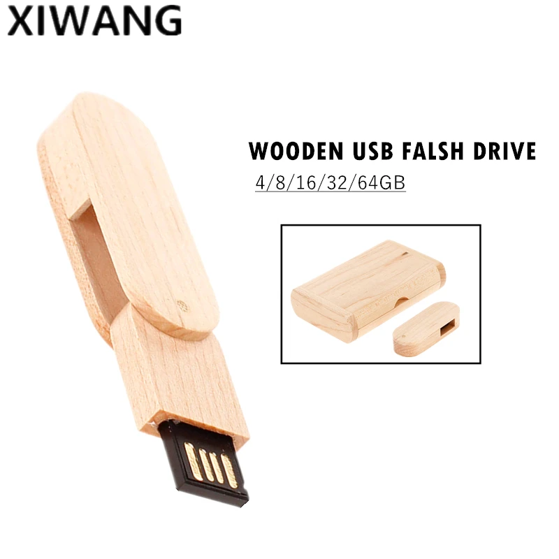 

Pen Drive 4Gb 8Gb 16Gb Usb Flash Drive 32Gb Wooden Pendrive 64Gb Usb Memory Stick Laser Engraved Custom Logo Rotary Wedding Gift