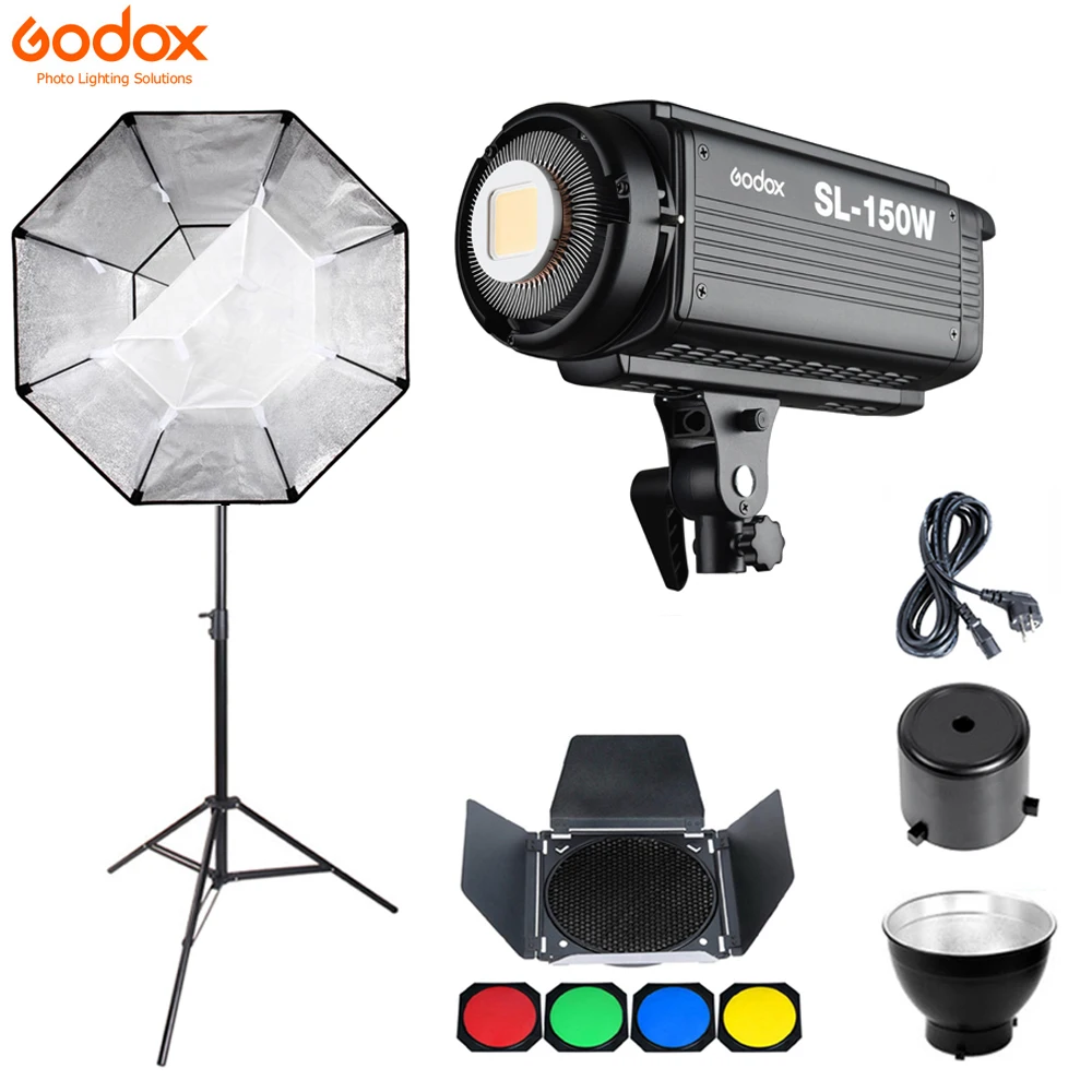 Осветитель Godox SL-150W SL150W 150WS 5600 К с ЖК-панелью светодиодный видеосвет студийный