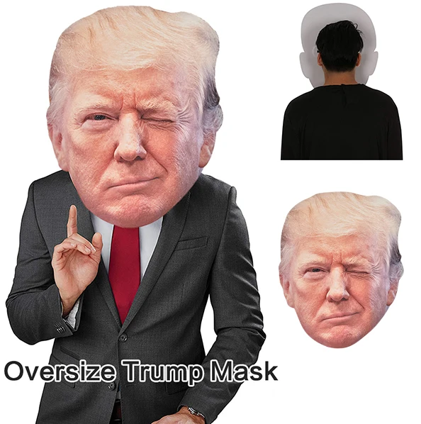 WR горячий! Дональд Трамп смешная ручка подставка держатель Шутка Подарок на день рождения игрушка забавный кляп подарок Свалка с Трампом - Цвет: trump mask 1