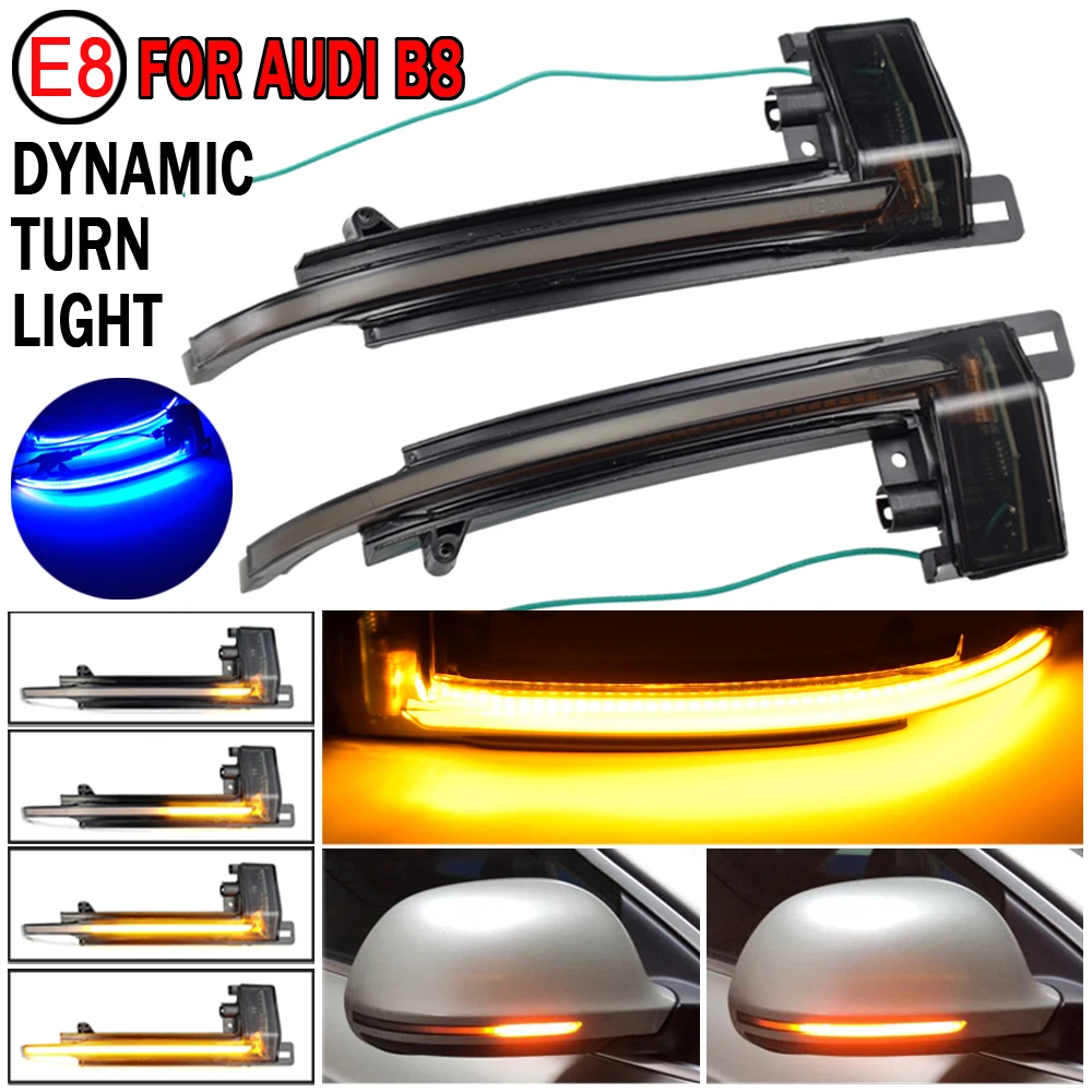 

For Audi A4 A5 B8.5 RS5 RS3 A3 8P Dynamic Turn Signal LED Blinker RS4 sline S5 Sequential Side Mirror light 2013 2016