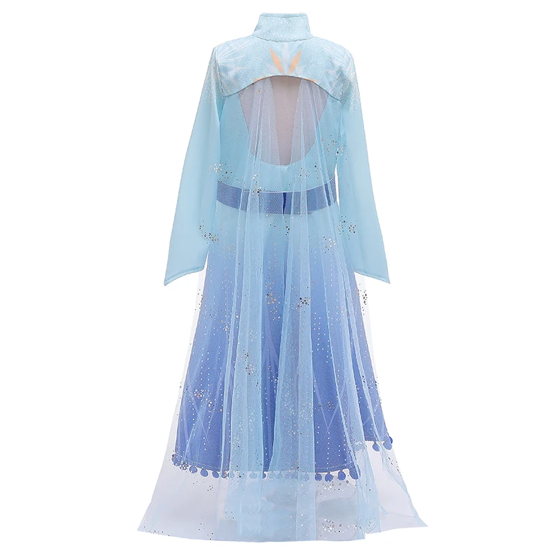 Elsa 2 Princess Dresses 2019 New Girls Dress Anna Clothing Christmas Custom Birthday Party Blue Evening | Детская одежда и обувь