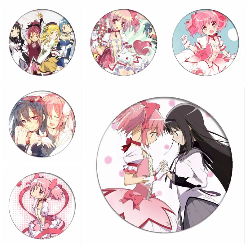 Puella Magi Madoka Magica Косплей рюкзак значки Kaname брошь значок Akemi Homura коллекция
