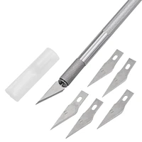 carving metal scalpel knife tools kit non slip blades mobile phone pcb diy repair hand tools