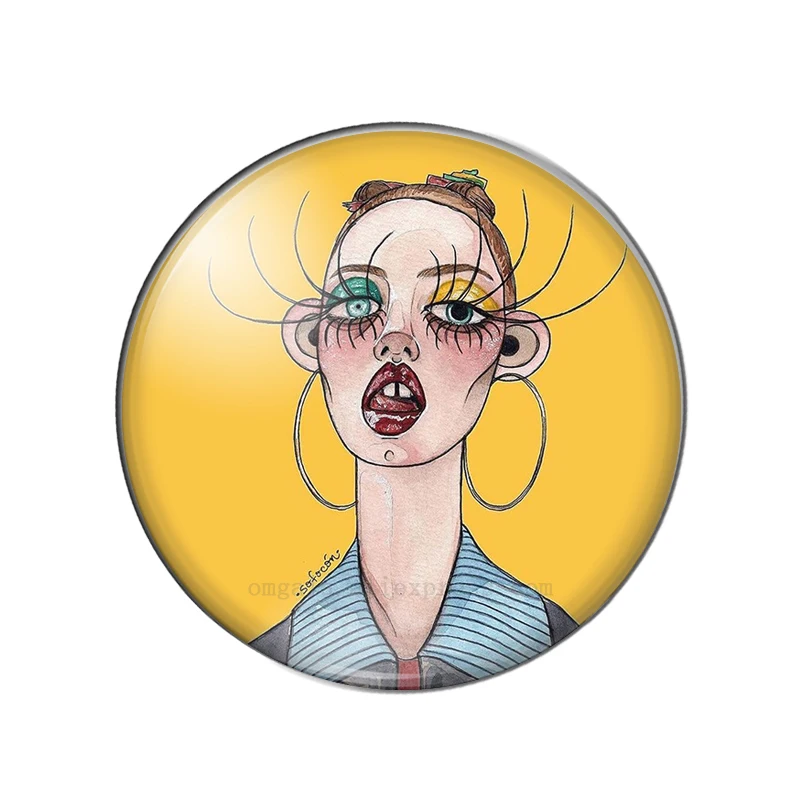 Художественный модный эффект в стиле хип-хоп для девочек 12 мм/14 мм/16 мм/18 мм/20 мм/25