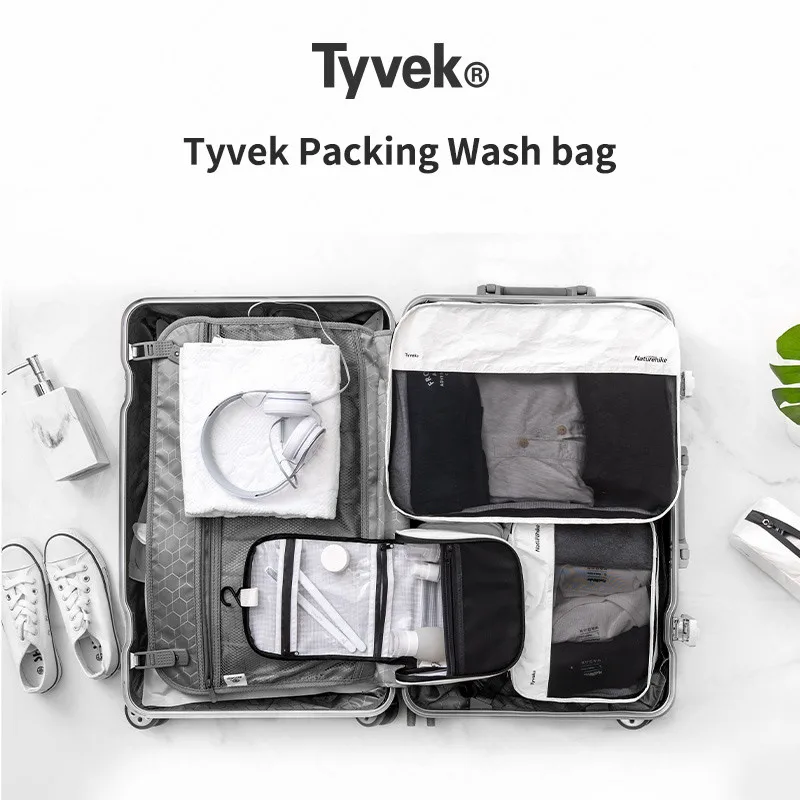 

Naturehike Tyvek Wash Bag Outdoor Travel Sports Portable Waterproof Storage Bag Cosmetic Bag Large Capacity Multifunction Bag