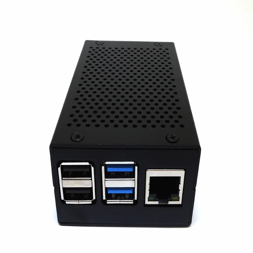 

Hot Raspberry Pi 4 Aluminum Case Black Shell Silver Box Metal Enclosure for RPI 4 Model B