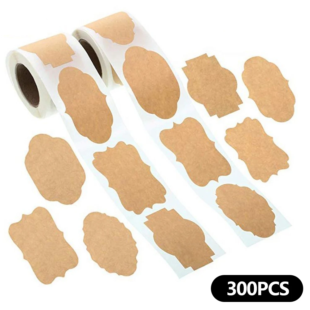 

300 шт. ручной работы крафт-наклейки Бумага этикетки заготовка волок для свечи Стекло бутылка для домашнего офиса Классификация стикер для к...