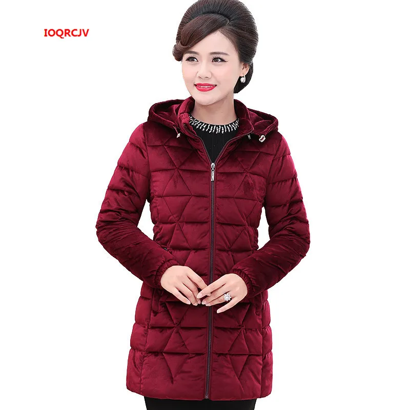Зимняя женская Вельветовая хлопковая куртка размера плюс 6XL женские парки 2020