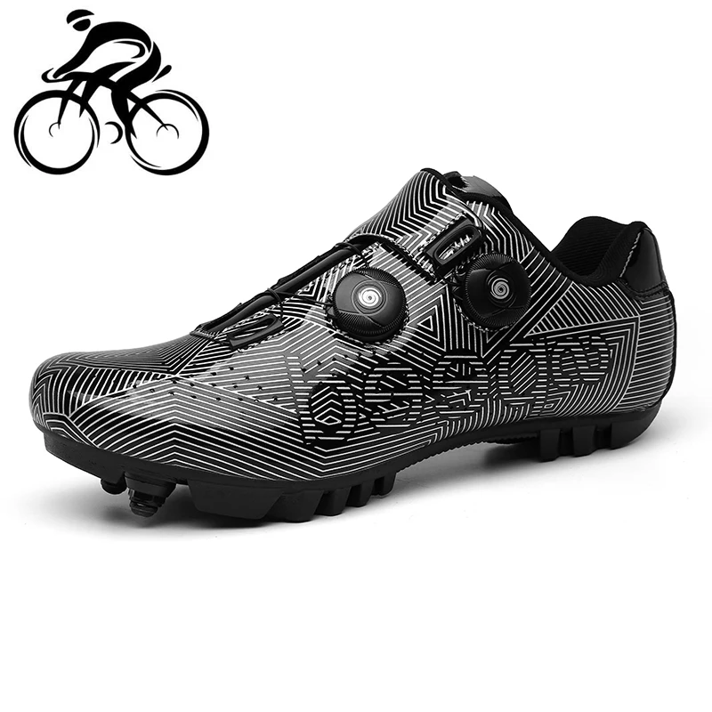 

FAST SPEEDING Cycling Shoes Men Mountain Bike Sapatilha Ciclismo Mtb Breathable&Waterproof Self-Locking Athletic Bicycle Shoes